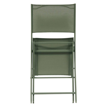 Chaise pliante Modula vert laurier Hespéride - Le Dépôt Bailleul
