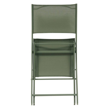 Chaise pliante Modula vert laurier Hespéride - Le Dépôt Bailleul
