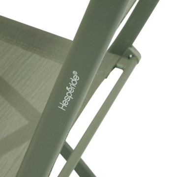 Chaise pliante Modula vert laurier Hespéride - Le Dépôt Bailleul
