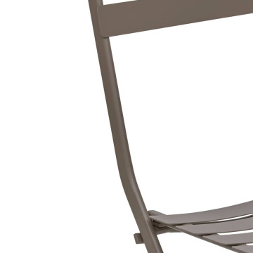 Chaise métal pliante Greensboro café Hespéride - Le Dépôt Bailleul