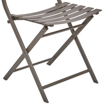 Chaise métal pliante Greensboro café Hespéride - Le Dépôt Bailleul