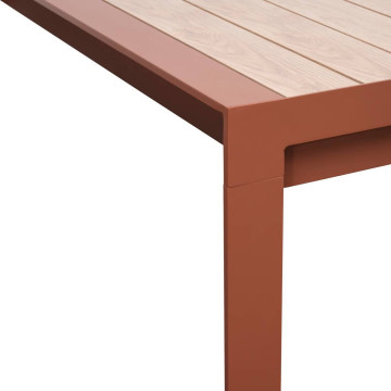 Table extensible 10p Evasion effet bois honney / acajou Hespéride - Le Dépôt Bailleul