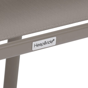 Fauteuil empilable Piazza Hespéride noisette/café - Le Dépôt Bailleul