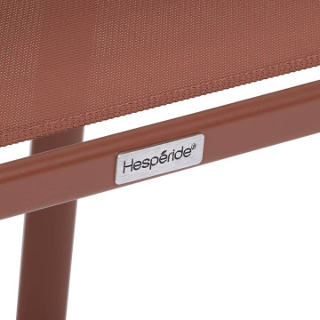 Fauteuil empilable Piazza Hespéride acajou - Le Dépôt Bailleul