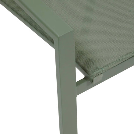 Fauteuil repas Essentia vert laurier Hespéride - Le Dépôt Bailleul