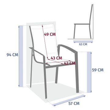 Fauteuil extérieur Axant lin/laurier Hespéride - Le Dépôt Bailleul