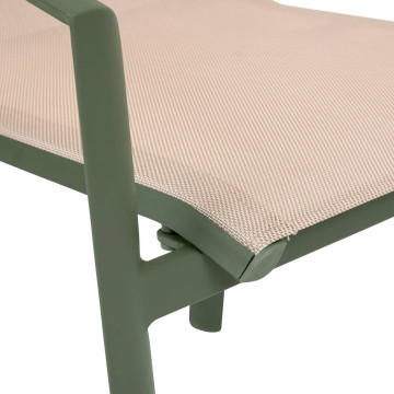 Fauteuil extérieur Axant lin/laurier Hespéride - Le Dépôt Bailleul