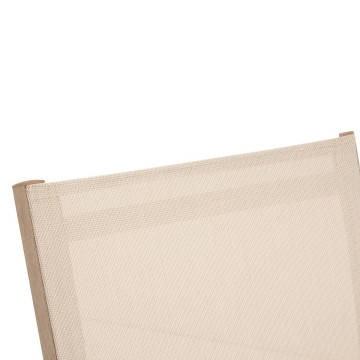 Fauteuil extérieur Axant lin/imprimé honey effet bois Hespéride - Le Dépôt Bailleul