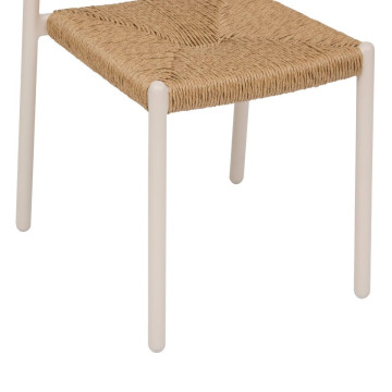 Chaise extérieure empilable Wistty effet rotin argile Hespéride - Le Dépôt Bailleul