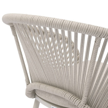 Fauteuil de jardin Oryon aluminium argile Hespéride - Le Dépôt Bailleul