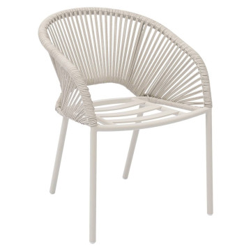 Fauteuil de jardin Oryon aluminium argile Hespéride - Le Dépôt Bailleul