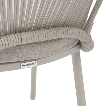 Fauteuil de jardin Oryon aluminium argile Hespéride - Le Dépôt Bailleul