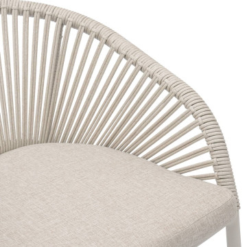 Fauteuil de jardin Oryon aluminium argile Hespéride - Le Dépôt Bailleul