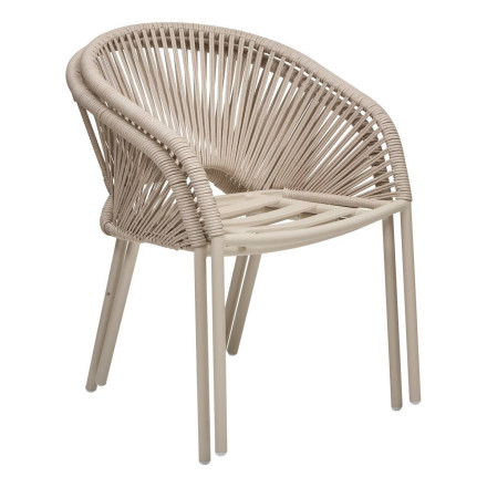 Fauteuil de jardin Oryon aluminium argile Hespéride - Le Dépôt Bailleul