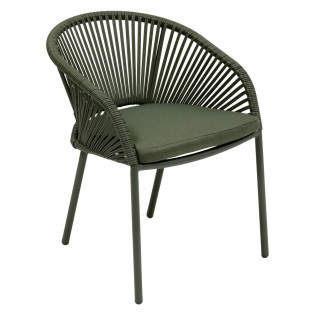 Fauteuil de jardin Oryon aluminium laurier Hespéride - Le Dépôt Bailleul
