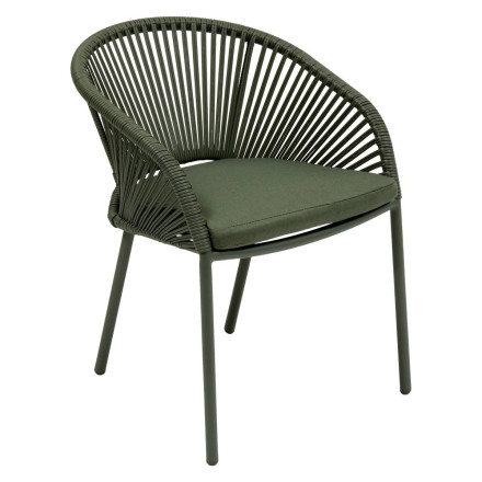 Fauteuil de jardin Oryon aluminium laurier Hespéride - Le Dépôt Bailleul