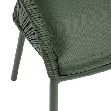 Fauteuil de jardin Oryon aluminium laurier Hespéride - Le Dépôt Bailleul