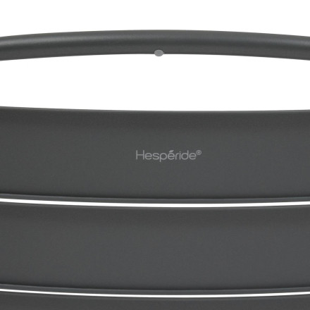 Chaise extérieure métal empilable Alegoria graphite Hespéride - Le Dépôt Bailleul