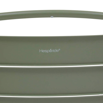 Chaise extérieure métal empilable Alegoria vert laurier Hespéride - Le Dépôt Bailleul