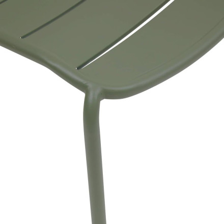 Chaise extérieure métal empilable Alegoria vert laurier Hespéride - Le Dépôt Bailleul