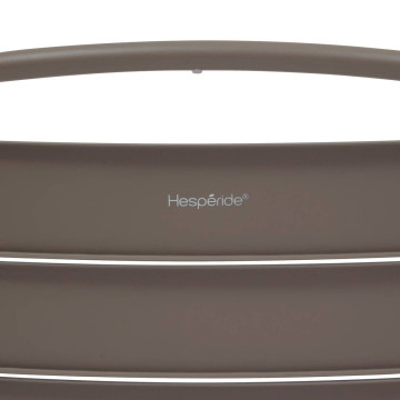 Chaise extérieure métal empilable Alegoria café Hespéride - Le Dépôt Bailleul