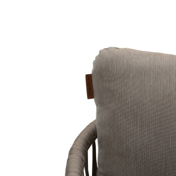 Fauteuil Oriengo mailles macchiato/café Hespéride  - Le Dépôt Bailleul