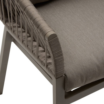 Fauteuil Oriengo mailles macchiato/café Hespéride  - Le Dépôt Bailleul