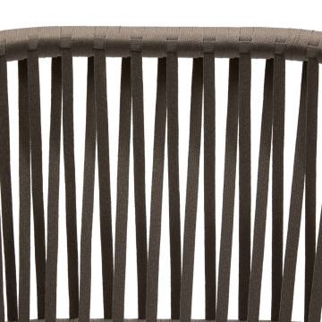 Fauteuil Oriengo mailles macchiato/café Hespéride  - Le Dépôt Bailleul