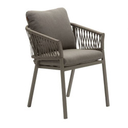 Fauteuil Oriengo mailles macchiato/café Hespéride  - Le Dépôt Bailleul