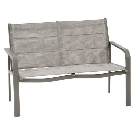 Salon de jardin 4 places aluminium Piazza chamois/café Hespéride - Le Dépôt Bailleul