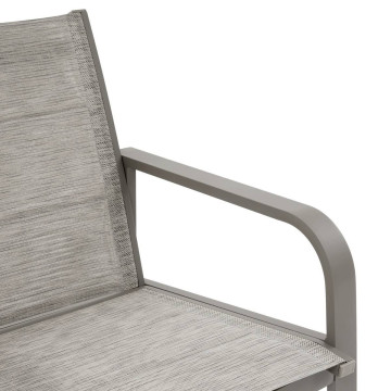 Salon de jardin 4 places aluminium Piazza chamois/café Hespéride - Le Dépôt Bailleul