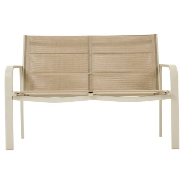 Salon de jardin 4 places aluminium Piazza lin/argile Hespéride - Le Dépôt Bailleul