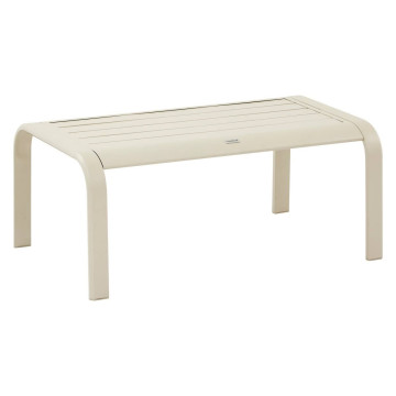 Salon de jardin 4 places aluminium Piazza lin/argile Hespéride - Le Dépôt Bailleul