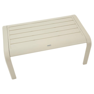 Salon de jardin 4 places aluminium Piazza lin/argile Hespéride - Le Dépôt Bailleul