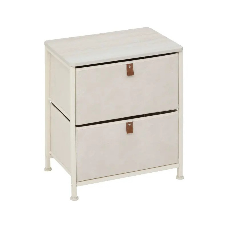 Chevet 2 tiroirs Tissa beige 5five - Le Dépôt Bailleul