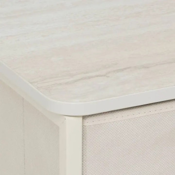 Chevet 2 tiroirs Tissa beige 5five - Le Dépôt Bailleul