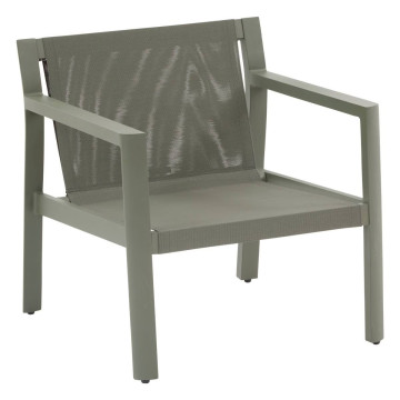 Salon de jardin 4 places Flovia beige/laurier Hespéride - Le Dépôt Bailleul