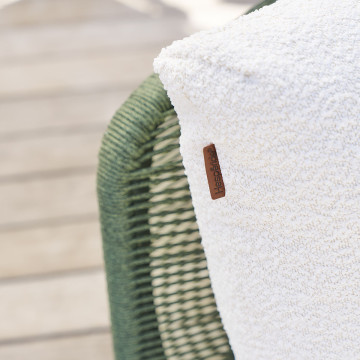 Salon extérieur angle 6 places Mylore tissu bouclette Hespéride - Le Dépôt Bailleul