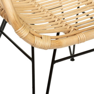 Fauteuil rotin Koeta naturel Atmosphera - Le Dépôt Bailleul