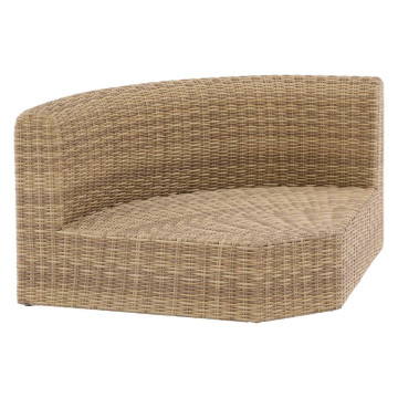 Salon d'angle extérieur 5 places résine tressée Mooréa savana Hespéride - Le Dépôt Bailleul