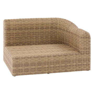 Salon d'angle extérieur 5 places résine tressée Mooréa savana Hespéride - Le Dépôt Bailleul