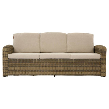 Salon extérieur 5 places résine tressée Sélénim naturae Hespéride - Le Dépôt Bailleul