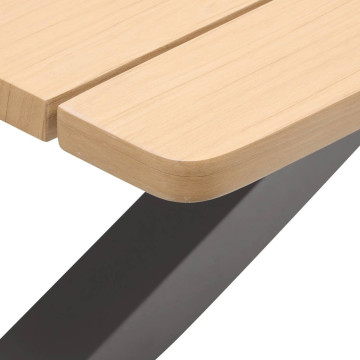 Table de jardin 10 places Oraclion effet bois pied étoile Hespéride - Le Dépôt Bailleul