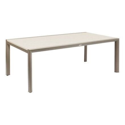 Table extérieure extensible 12 places Luzane argile/café Hespéride - Le Dépôt Bailleul