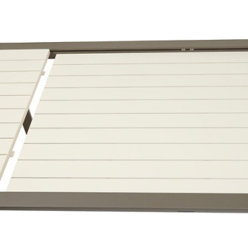 Table extérieure extensible 12 places Luzane argile/café Hespéride - Le Dépôt Bailleul