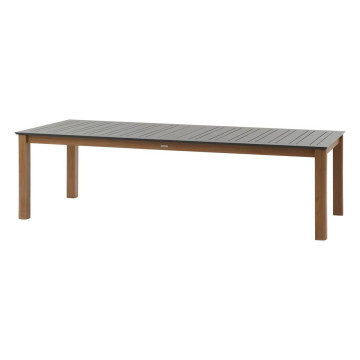 Table extérieure extensible 14 places Miceira graphite/honey Hespéride - Le Dépôt Bailleul