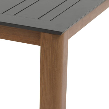 Table extérieure extensible 14 places Miceira graphite/honey Hespéride - Le Dépôt Bailleul