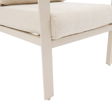 Salon extérieur 5 places Luzane argile Hespéride - Le Dépôt Bailleul