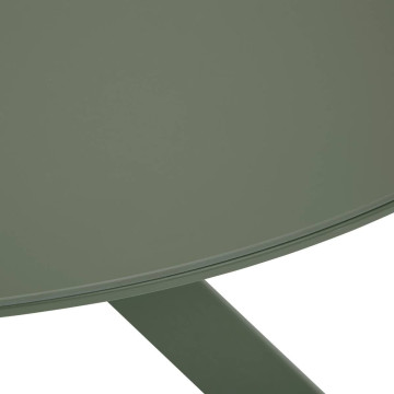 Table extérieure ronde 6 places aluminium Oryon vert laurier Hespéride - Le Dépôt Bailleul