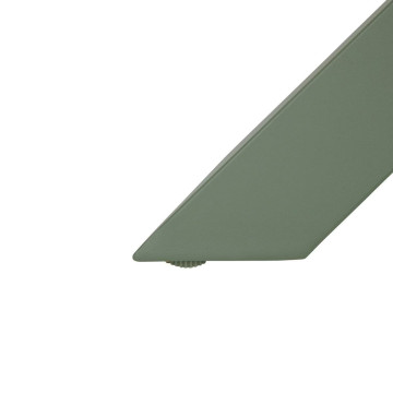 Table extérieure ronde 6 places aluminium Oryon vert laurier Hespéride - Le Dépôt Bailleul